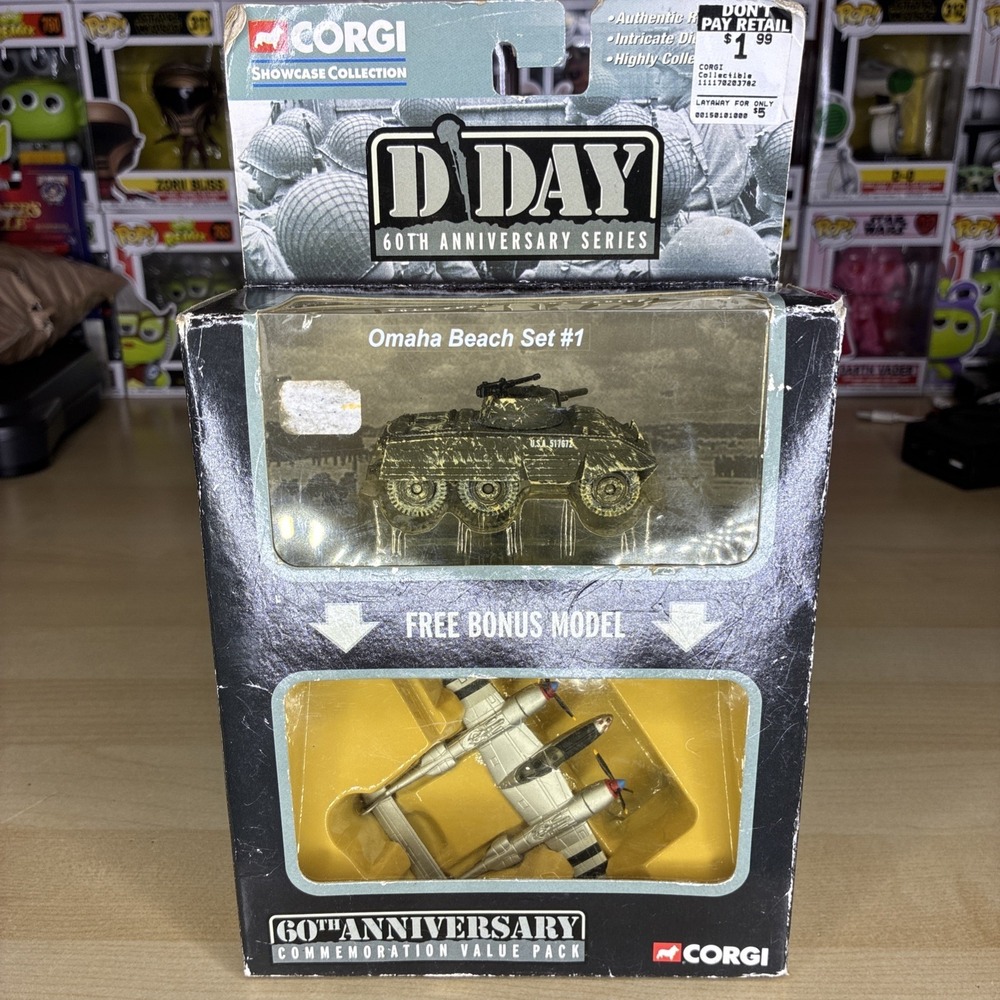 DDay 60th Anniversary Commemoration Value Pack Corgi Omaha Beach Set# 1CSCW17012